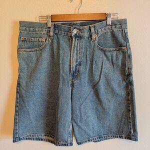 Y2K Levi's 550 Relaxed Fit Denim Shorts Mens 36 Blue Medium Wash Jorts